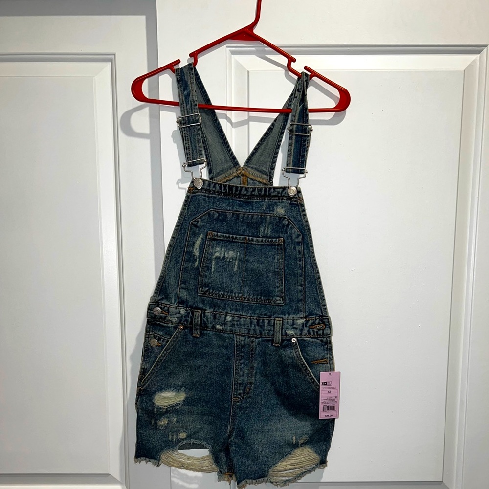 VINTAGE DISTRESSED OVERALLS- (XS)
